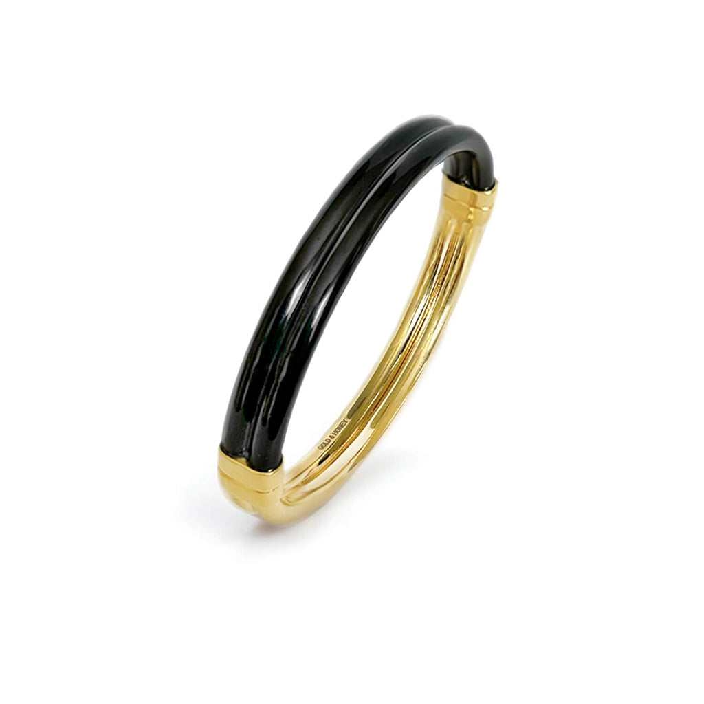 Ridge Lucite Hinge Bangle See size chart under “more details”