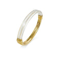Ridge Lucite Hinge Bangle See size chart under “more details”