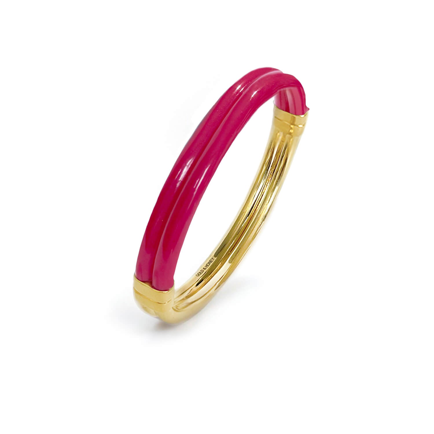 Ridge Lucite Hinge Bangle See size chart under “more details”