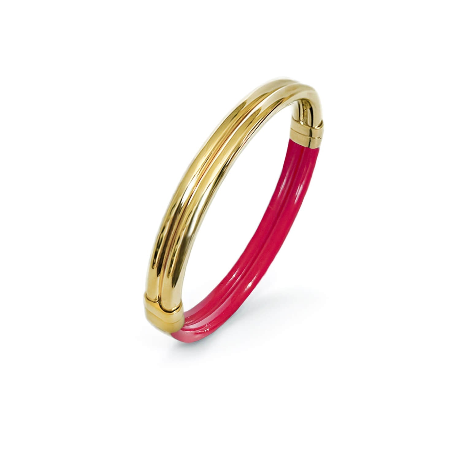Ridge Lucite Hinge Bangle See size chart under “more details”