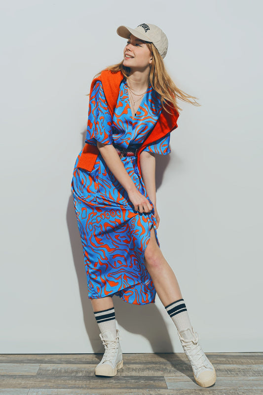 Auralyn Satin Wrap Dress
