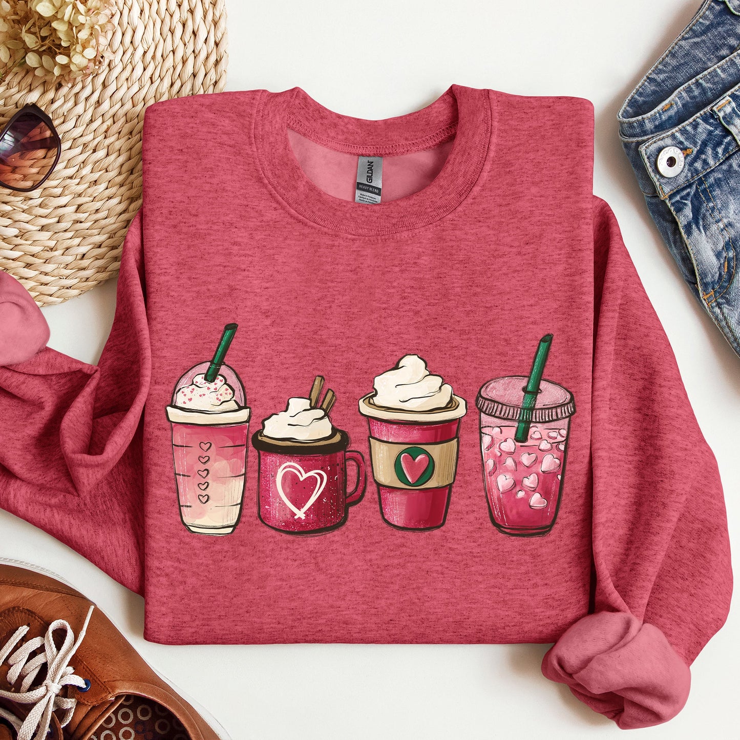 Valentine's Coffee, Drinks, Sweatshirt, Valentine's Day