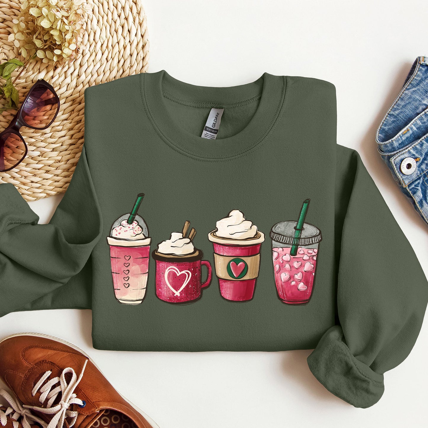 Valentine's Coffee, Drinks, Sweatshirt, Valentine's Day
