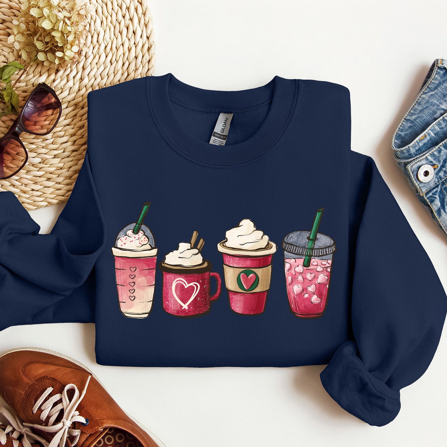 Valentine's Coffee, Drinks, Sweatshirt, Valentine's Day