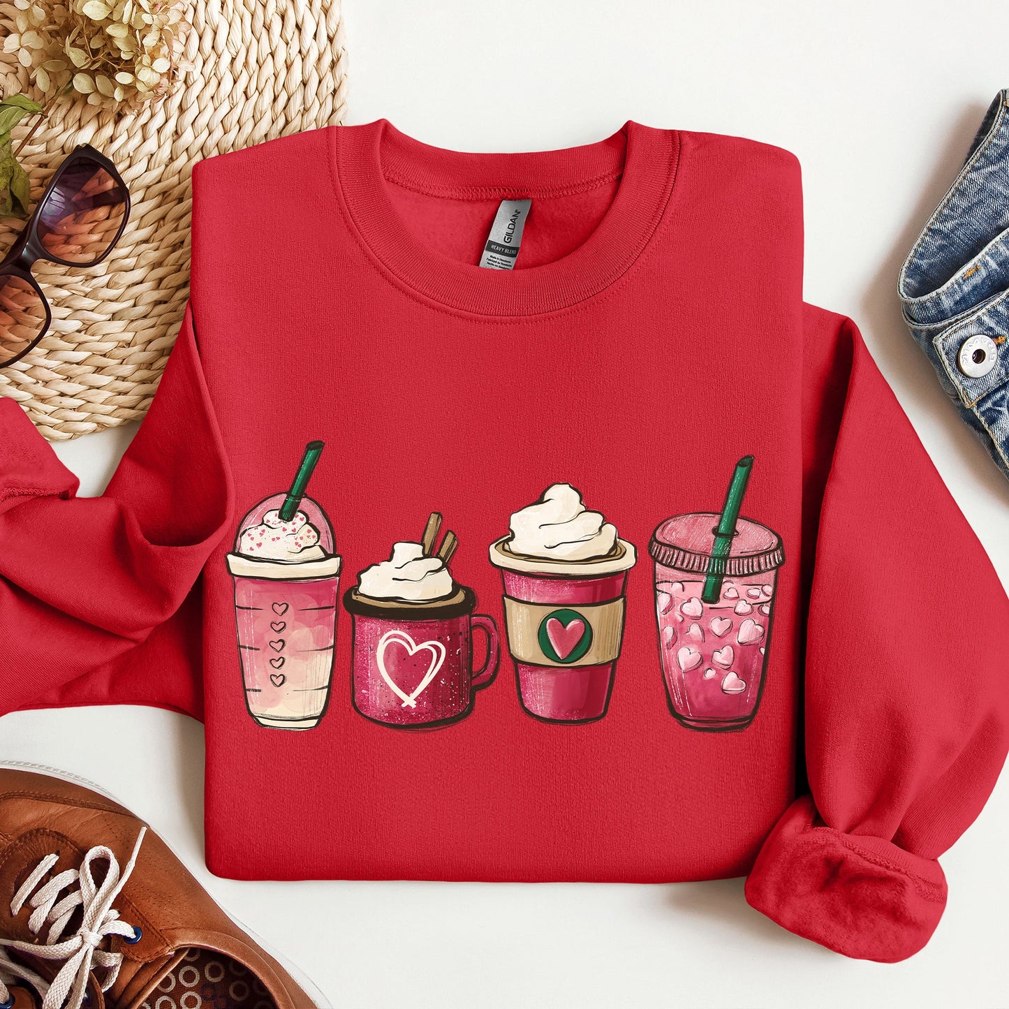 Valentine's Coffee, Drinks, Sweatshirt, Valentine's Day