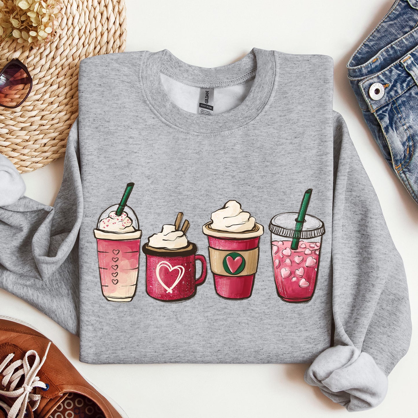 Valentine's Coffee, Drinks, Sweatshirt, Valentine's Day