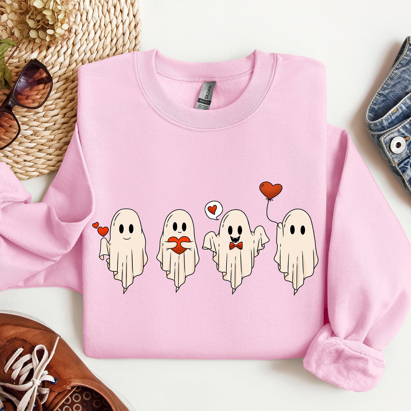 Valentine Ghosts, Love, Sweatshirt, Valentine's Day
