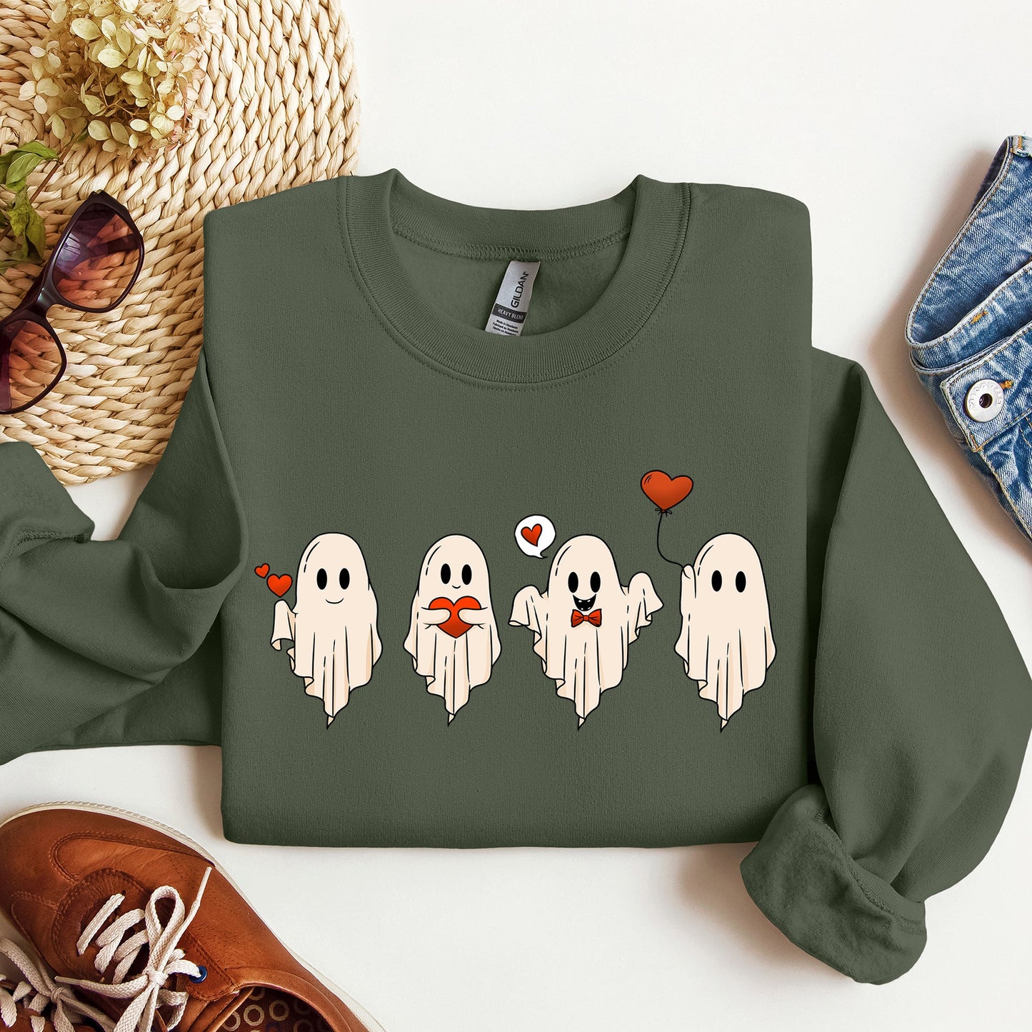 Valentine Ghosts, Love, Sweatshirt, Valentine's Day