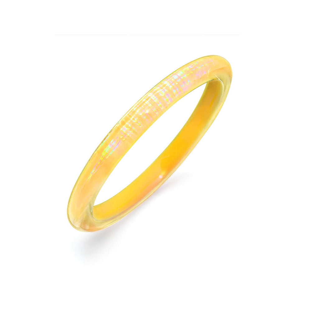 Rave Slip On Lucite Bangle See size chart under “more details”